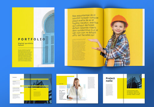 Colorful Business Portfolio layout