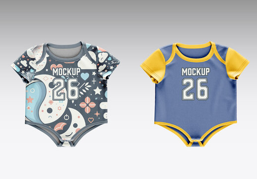 Baby Bodysuit Mockup