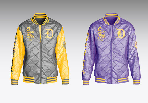 Padded Bomber Jacket Mockup