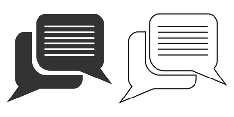 Chat icon. message and chating vector ilustration.