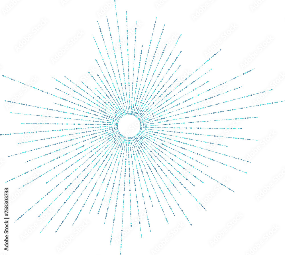 Aufkleber technology, data and digital innovation. abstract binary shape for design on technology and data the