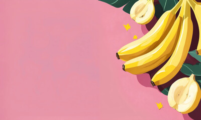 illustration of bananas. 