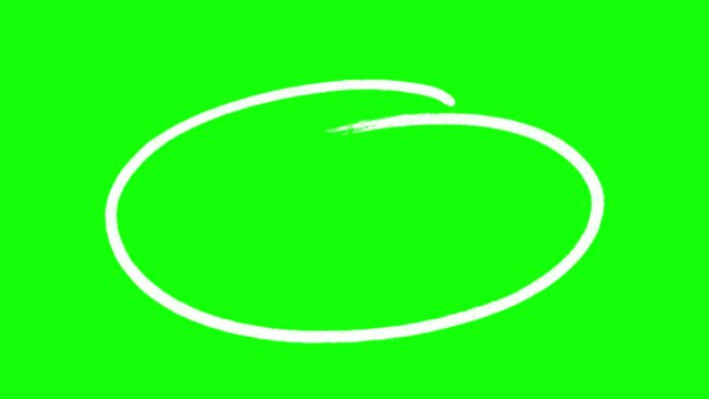 Circle highlight green screen V01