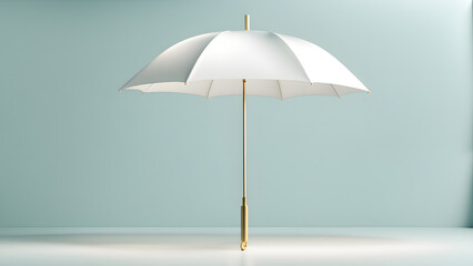 3D White Umbrella Depicting Security in Hospitality and Emergency Services