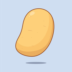Fresh potato Vector Illustration Icon potato Vegetable Icon Illustration Potato