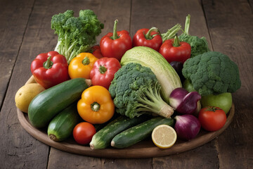 Heap of various raw vegetables - 758312747