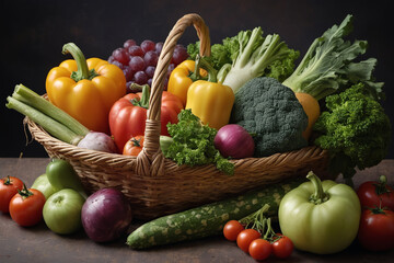 Heap of various raw vegetables - 758312787