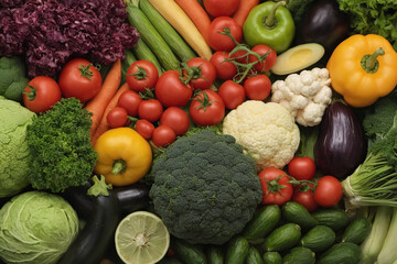 Heap of various raw vegetables - 758312797