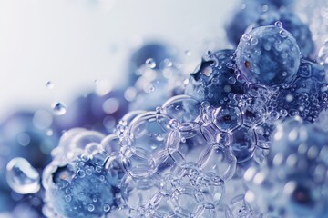 Delicious berries close-up macro shooting for commercial advertising use. High-quality image of fresh fruits, ideal for social media ads, food blog headers or recipe videos. Showcase the natural