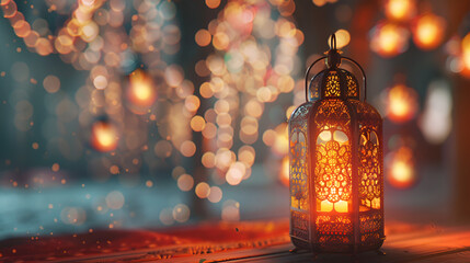 modern beautiful minimalistic eid ul azha eid ul fitr ramadan Mubarak Islamic lantern celebration background - obrazy, fototapety, plakaty