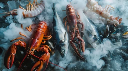 Deurstickers Luxury seafood on ice © Adam