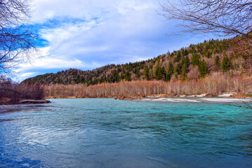 Der Lech vor Füssen (Bayern)