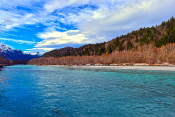 Der Lech vor Füssen (Bayern)