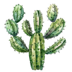 Watercolor Succulent Cactus
- 758320371