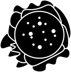 food illustration hamburger silhouette fast logo burger icon restaurant outline meal pizza sandwich menu lunch snack unhealthy cheeseburger fastfood shape chicken fries meat for vector graphic