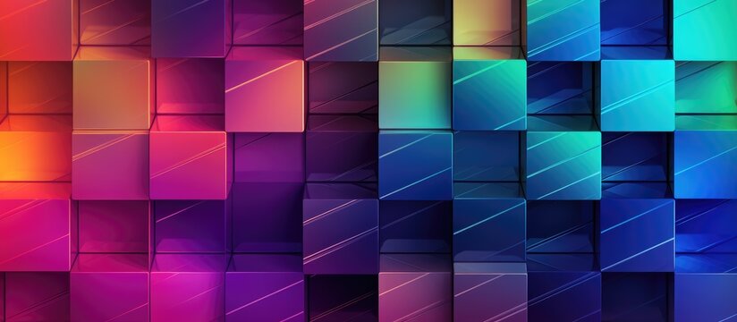 Geometric Gradient Pattern for Interior and Fashion Design