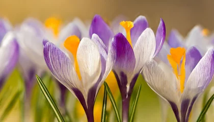 Fotobehang Spring crocus flowers © The Perfect Moment