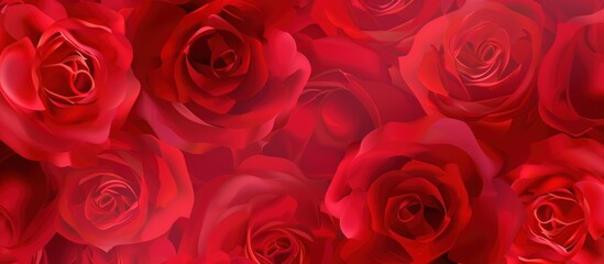 Blooming red rose wallpaper background