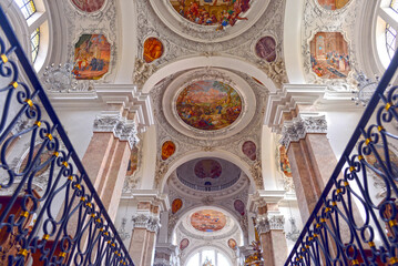 Innenansicht Kirche St. Mang in Füssen (Bayern)