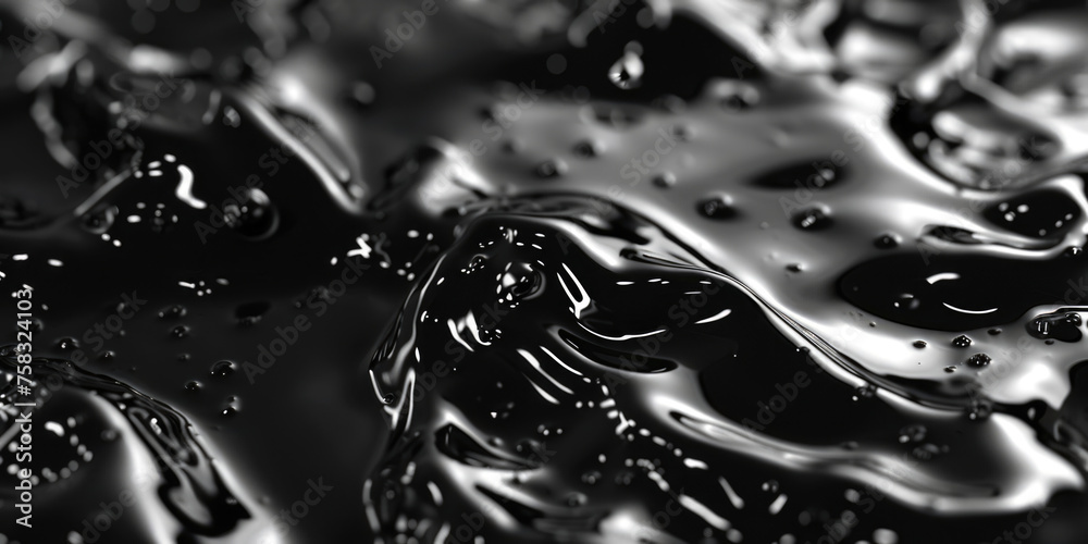 Poster close-up photo of water droplets in black and white. suitable for various design projects