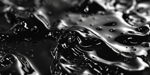 Close-up photo of water droplets in black and white. Suitable for various design projects