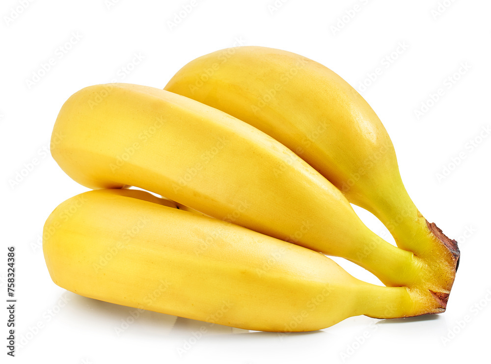 Poster fresh ripe bananas