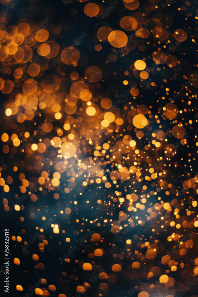 Poster a cluster of glowing lights suspended in the air. suitable for various creative projects