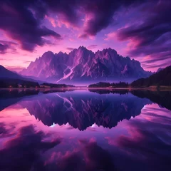 Rolgordijnen Purple landscapes. © Yuthana