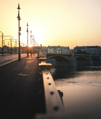 View on the Margaret Bridge in the morning