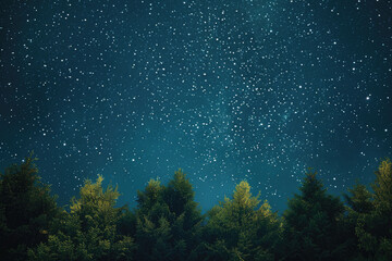 Fototapeta na wymiar A beautiful night sky filled with twinkling stars. Perfect for background use