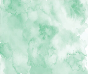 Colorful green watercolor background for Valentine day or wedding