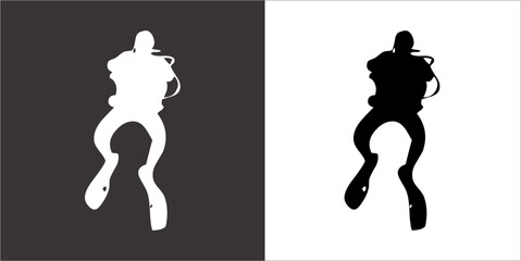 IIlustration Vector graphics of Diving icon