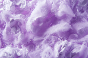 Detailed close up of a pile of purple yarn. Perfect for crafting projects