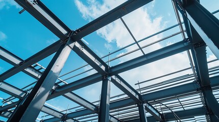 Light steel structural frame for building buildings or houses