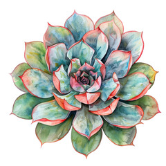 Watercolor Succulent Cactus
- 758336348