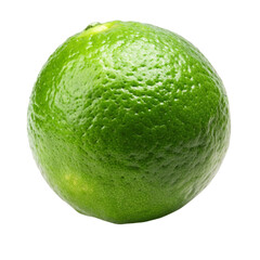 A fresh lime isolated on Transparent background.