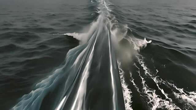 Boat Traveling Across Body of Water Generative AI