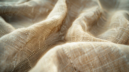 Detailed close up of a piece of cloth, suitable for backgrounds or textures - obrazy, fototapety, plakaty