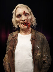 Female mutant Zombie with exposed Teeth 