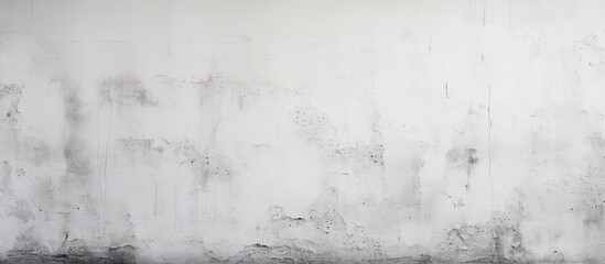 A detailed image showcasing a wooden twig against a white wall covered in black spots, set against a natural landscape with freezing haze and mist