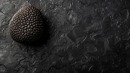 Textured durian fruit on a wet black surface - obrazy, fototapety, plakaty