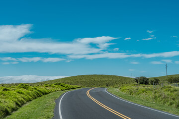 Hawaii's most beautiful country roads. Mauna Kea. Saddle Road / Waiki'i Ranch., Hawaii island / Big island
