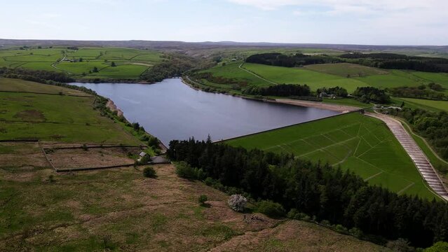 Leighton Reservoir, a large expanse of deep, windswept water situated close to Masham up in the hillsides of Wensleydale and just a stones throw from the village of Leighton.
