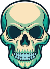 skull logo, Human skull vector illustration, and Skull in retro vintage Vector illustration.