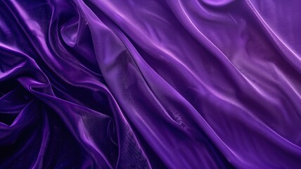 Elegant and vibrant purple silk cloth, with soft folds and a luxurious sheen, evoking a sense of opulence