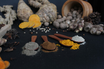 indonesian all spicies raw material and powder