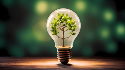 Green energy concept, ecological environment sustainable resource protection background