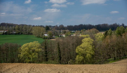 Rural landscape in Braine-le-Chateau, Belgium