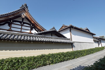 妙心寺　東海庵の土塀　京都市右京区花園