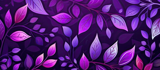Closeup of vibrant violet petals on a dark purple plant. The terrestrial herbaceous flowering plant...